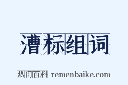 漕标组词是什么意思的图片